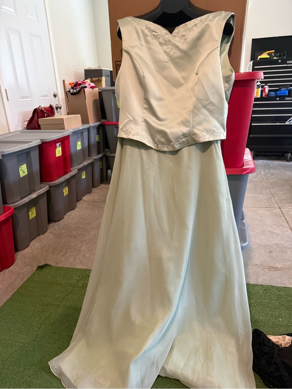 Mint Green Two-Piece Formal Dress 103